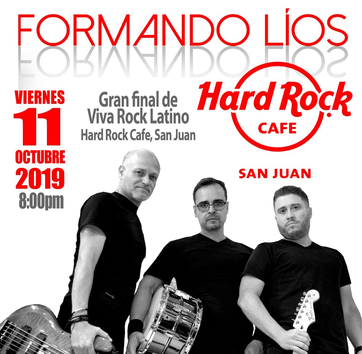 formandolios's tweet photo. Separa la fecha y únete a este lío en @hardrockcafesj @GEVENTOSPR  #formandolios #vivarocklatino #vivarocklatino2019 https://t.co/D0TQaCUE6N