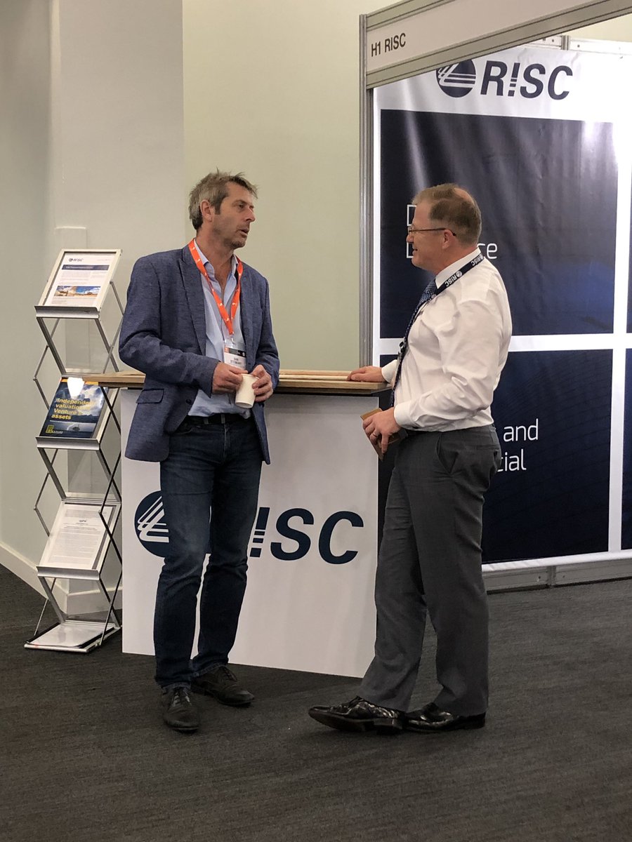 Dr Iain Stewart chats to RISC Director Gavin Ward @ #pesgb #Africa2019 conference