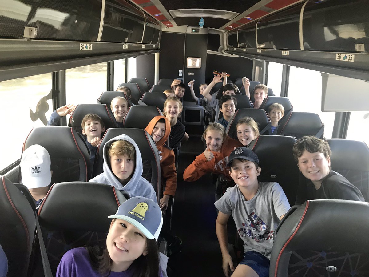 sasMStrips's tweet photo. Bus #1 excited for Mo Ranch!! https://t.co/RR4CYGQwjL