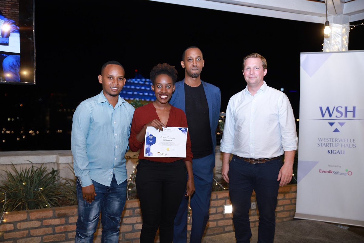 sayecompany's tweet photo. Yesterday we officially completed entrepreneurship program offered by @WSH_Kigali  powered by Evonik stiftung with support of the Make-IT Africa and Giz. We are grateful indeed  @vuwamuta @NyirahabimanaS @MinYouthRwanda @musirikaredavid @RMbabazi @RSangwa #RwOT #sayecompanyltd https://t.co/iY7LjVygRP