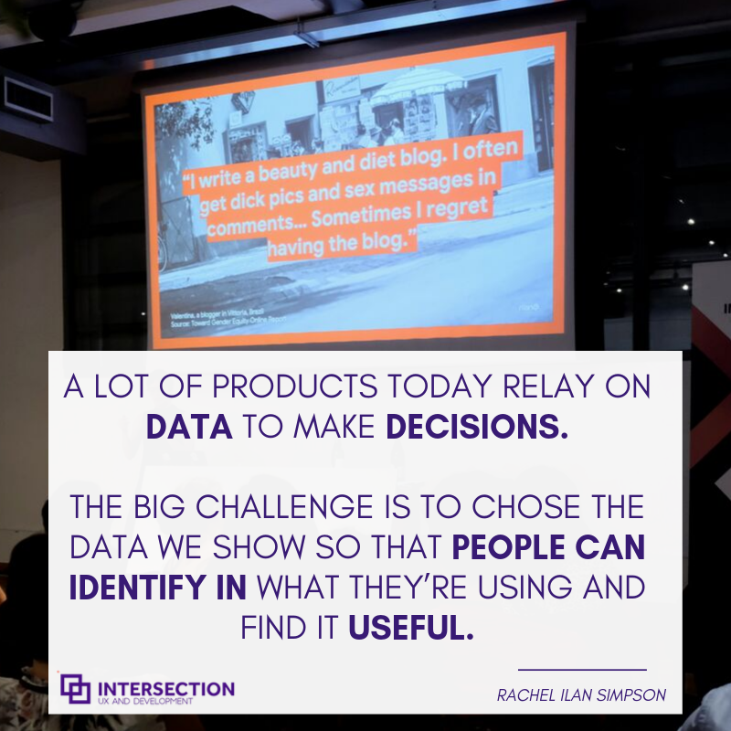 Intersection_eu's tweet photo. How can we bring more #femaleusers on board to drive #growth?

@rilan is exploring assumptions about #privacy and #content, and looking at the role #culturalperception plays in adoption.

#genderequity
#uxdesign
#intersectionconference19 https://t.co/qAgr5qeBt3