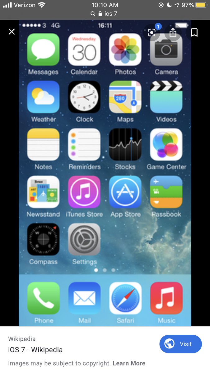 gulickhannah's tweet photo. ios 13 is alright but nothing will ever top this game changer back in 2013 https://t.co/jjuS3WweLv