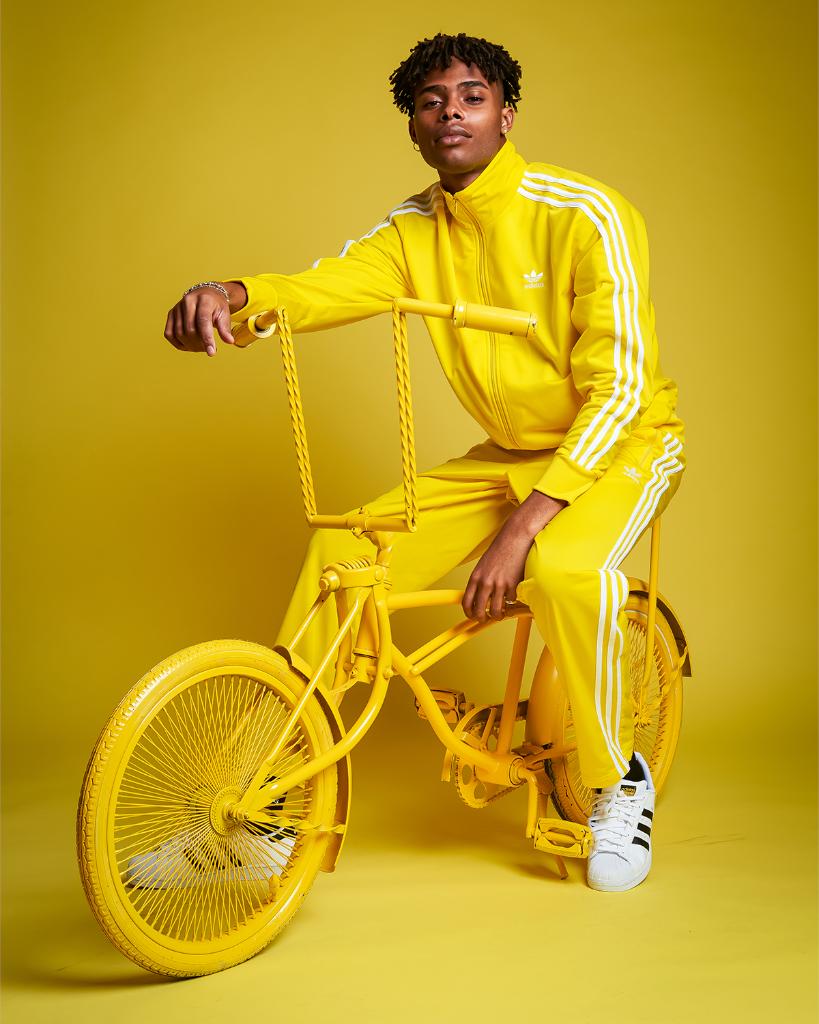 adidas firebird tracksuit yellow