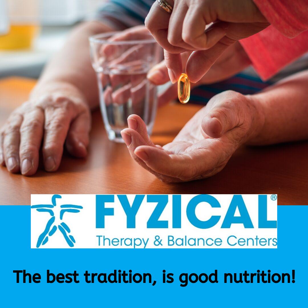 RT<a href="/FYZICALTC/">FYZICAL Therapy TC</a>: As we age it's important to maintain a well balanced diet to ensure we are maintaining healthy levels of nutrition. Incorporating foods with a high fiber content assists with digestion.