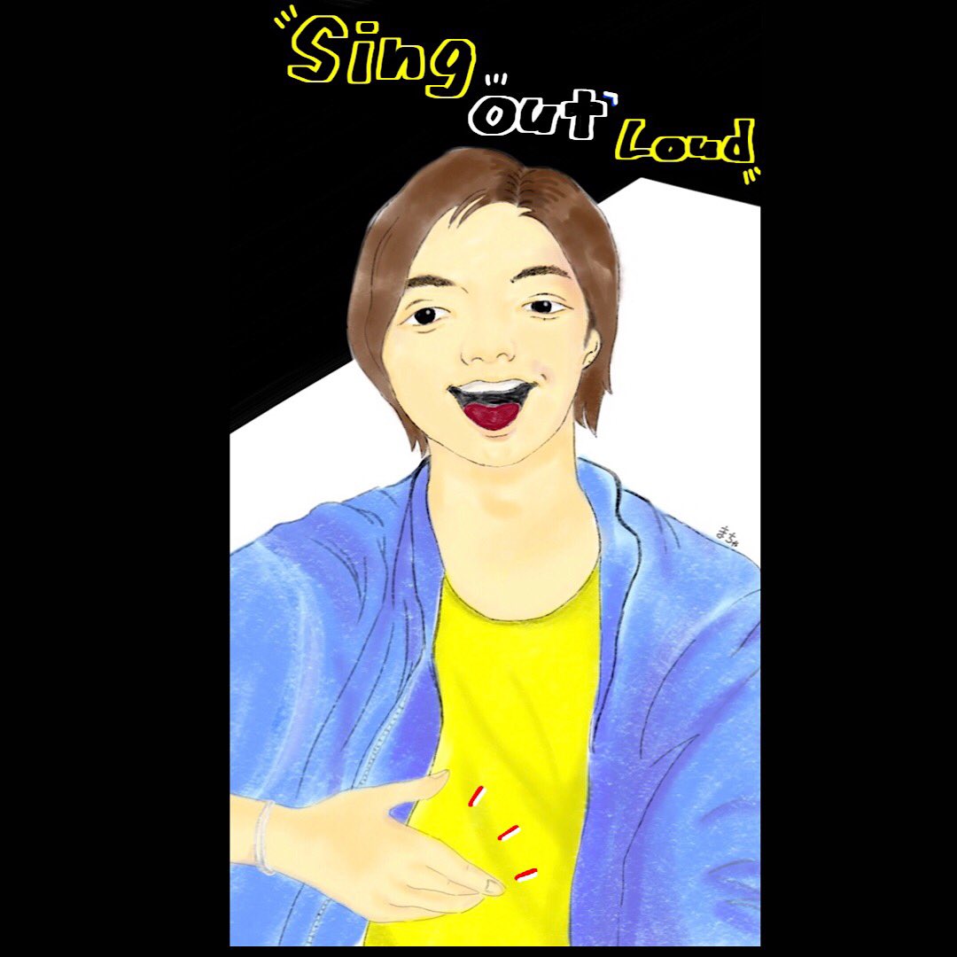 H1l85xY's tweet photo. 結構前に描いていた下書きに色つけてみました☺️
#三浦大知
#SignOutLoud
そろそろおみやのイラストに
取り掛かります😅 https://t.co/I2GdZMxGh3