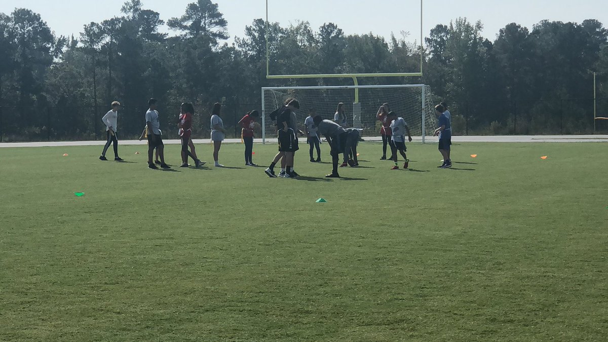 CoachSNicholson's tweet photo. Flag Football action in PE this week.
#TeamNicholson&Purvis https://t.co/gcH3T0Y3EM