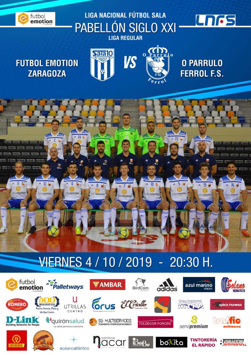 Con lesiones o sin lesiones, este equipo siempre lucha hasta el final. Ya tenemos la primera victoria, pero... ¡queremos más! 🙌🏻

¡Te esperamos en el Siglo XXI! 💪🏻

J4
⚽Fútbol Emotion - <a href="/oparrulofs/">O Parrulo Ferrol FS</a>
🏟 Siglo XXI
📆 Viernes 4
🕣20.30h

<a href="/LNFS/">LNFS</a>