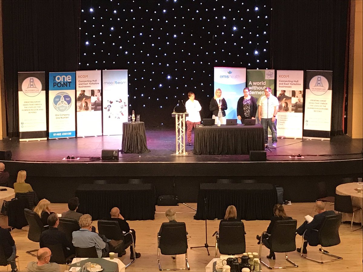 HumberCareTech's tweet photo. Wow, the teams have put massive effort into their ideas over the last two days! Shortlisted teams are now presenting their solutions to our Dragons...

#humbercaretech
#livewellwithdementia https://t.co/R2Whdr6dfp