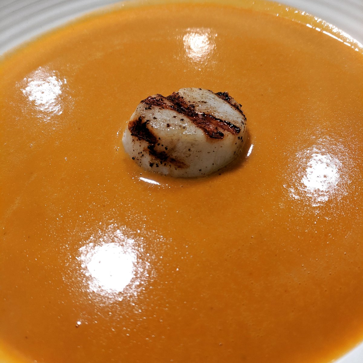 JLBistro's tweet photo. Lobster Bisque with Seared Scallop. Perfect cure for a rainy day. https://t.co/mv3rBi1F88