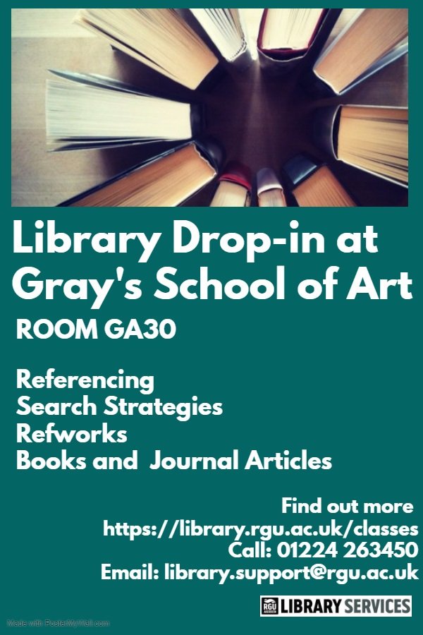 RGULibrary's tweet photo. Library Drop-in at Gray’s! https://t.co/mKSz3Bn2lx https://t.co/lSUjwgyY1N