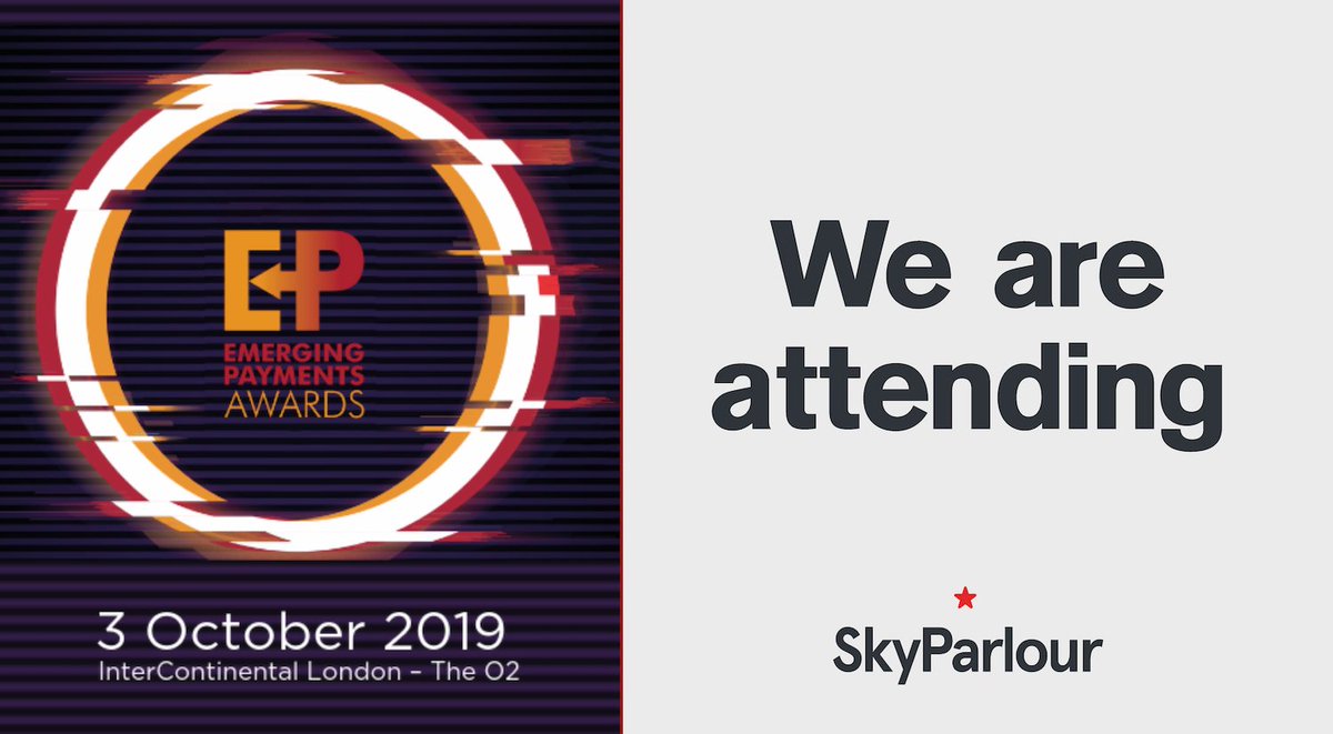 SkyParlour's tweet photo. Look out for team @SkyParlour at Thursday's @EPAwards. We're ready to celebrate the best of the best in #fintech and #payments #EPAwards19 #awards #emergingpaymentsassociation https://t.co/TEhxpmFf3V