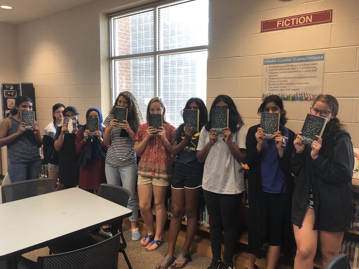 PCHSMedia's tweet photo. We had a great meeting with #CatamountChapters discussing The Lifeboat by Charlotte Rogan. Mark your calendars for our next meeting on November 6th. Join our Remind to vote on our October Read! #bookclub #readers https://t.co/YnIRBSGO6J