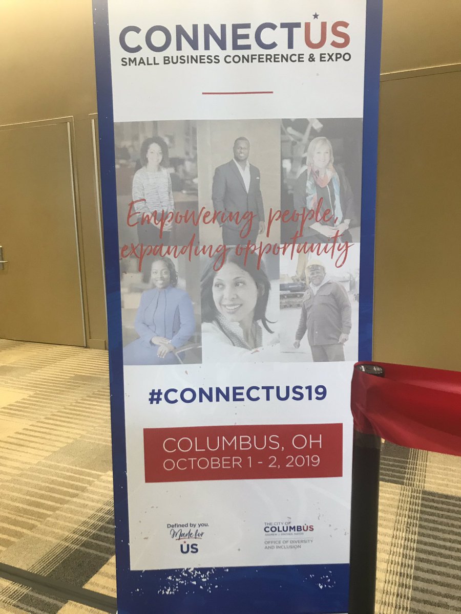 sdfavor's tweet photo. Great conversation this morning to kick off the ConnectUS Small Business Conference with a dynamic panel led by @mayor_ginther and @repbeatty
#connectus19 https://t.co/OQRkLNBVgg