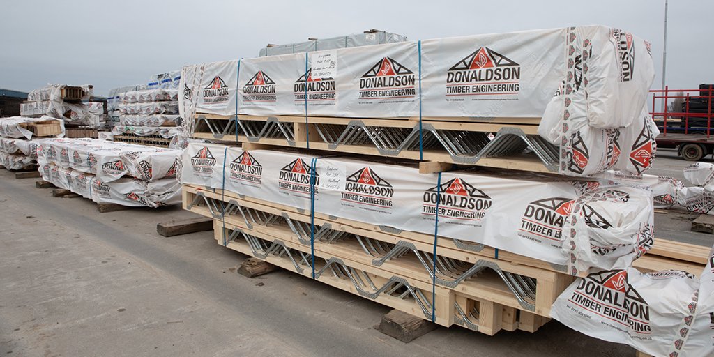 DonaldsonsTE's tweet photo. We've got a full delivery of metal web #joists ready to leave our site in #Ilkeston today and be delivered to our customers. #timber #engineering #metalweb https://t.co/6u9rajLwP6