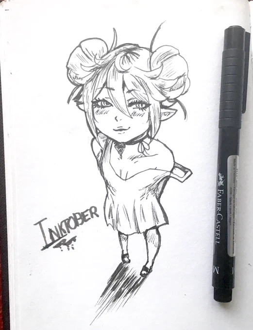 #Inktober warmup
Before I go and do class work and commissions~ 