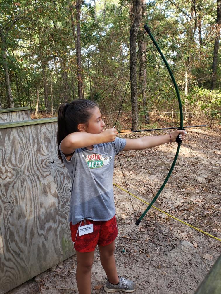 Archery first thing this morning!