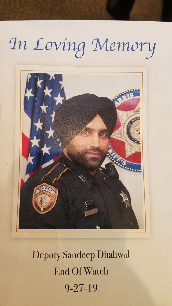 Spring_ISD_PD's tweet photo. Officer Fuente and Officer Mireles are representing the Spring ISD Police Department at the Celebration of Life for Deputy Sandeep Dhaliwal. Our continued thoughts and prayers are with the family. https://t.co/KBQ64o2Wvy