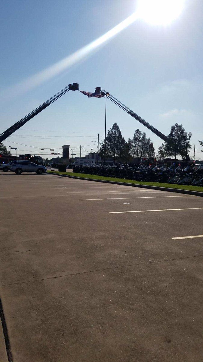 Spring_ISD_PD's tweet photo. Officer Fuente and Officer Mireles are representing the Spring ISD Police Department at the Celebration of Life for Deputy Sandeep Dhaliwal. Our continued thoughts and prayers are with the family. https://t.co/KBQ64o2Wvy