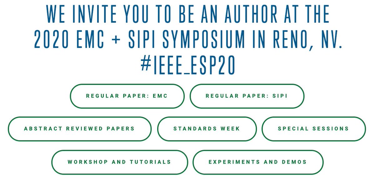 IEEE_EMCS's tweet photo. Calling all #engineers: #IEEE_ESP20 is now accepting papers! Don't miss this tremendous opportunity to share your technical findings and observations with your colleagues at #IEEE_ESP, the premiere #EMC and #SIPI annual event!

Learn more: https://t.co/Aq37u57jMK https://t.co/Kw1B2hqbt1