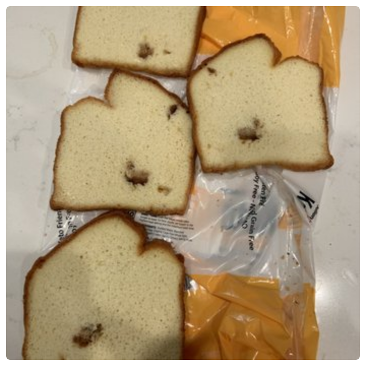 LCHFDetective's tweet photo. Poor @JulianBakery Just can’t seem to get their #keto bread thing quite right. Am imagining they are running around like chickens trying to get all that #tapiocastarch out of so many of their products. Have no fear, owner @HeathSquier calls himself a master formulator. https://t.co/dRY2AM6knk