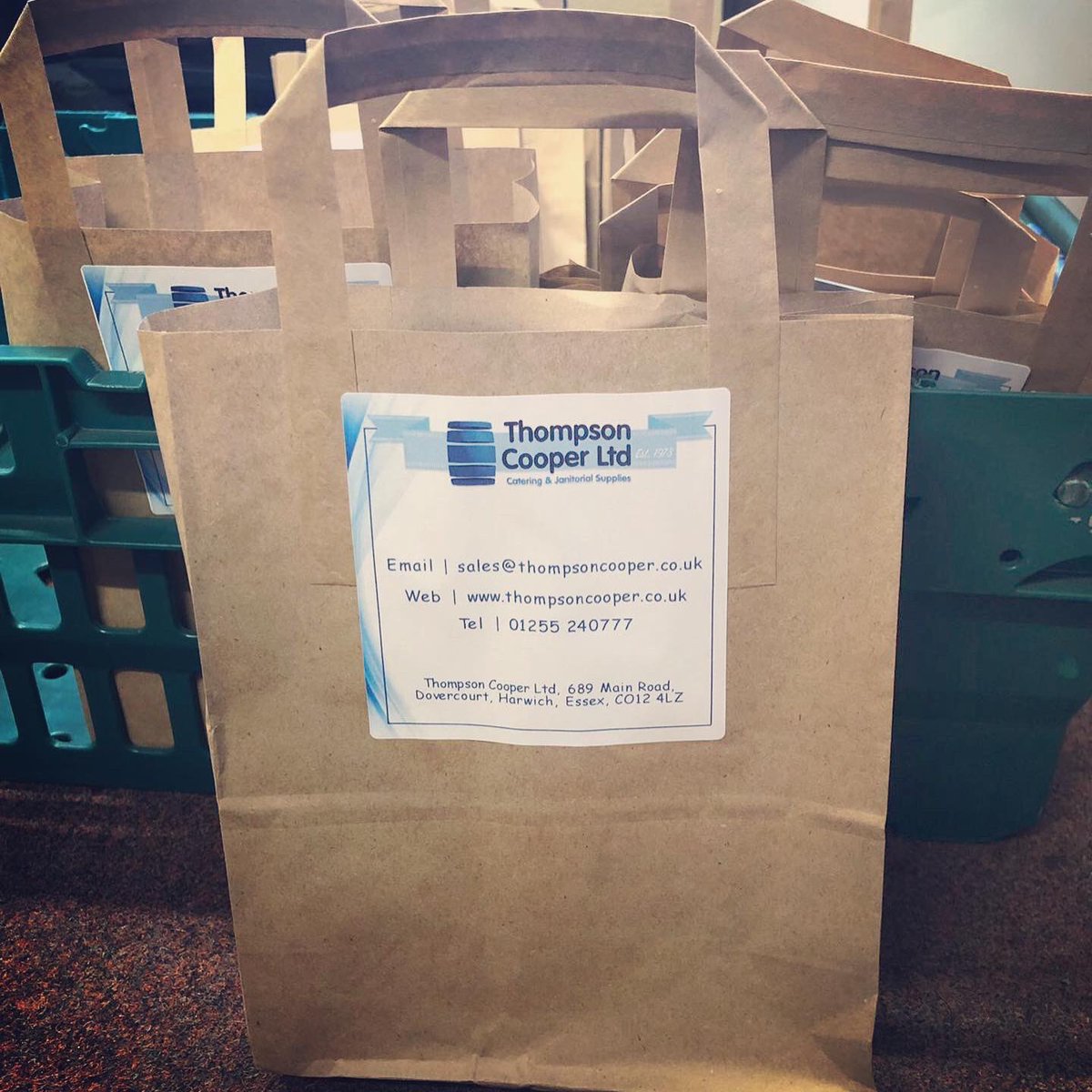 thomcoonline's tweet photo. New goody bags ready to be given out to customers π#goodybag #thomco #essex #photooftheday #harwich #colchester #local #paper #paperbag https://t.co/ccLFxKJUVC