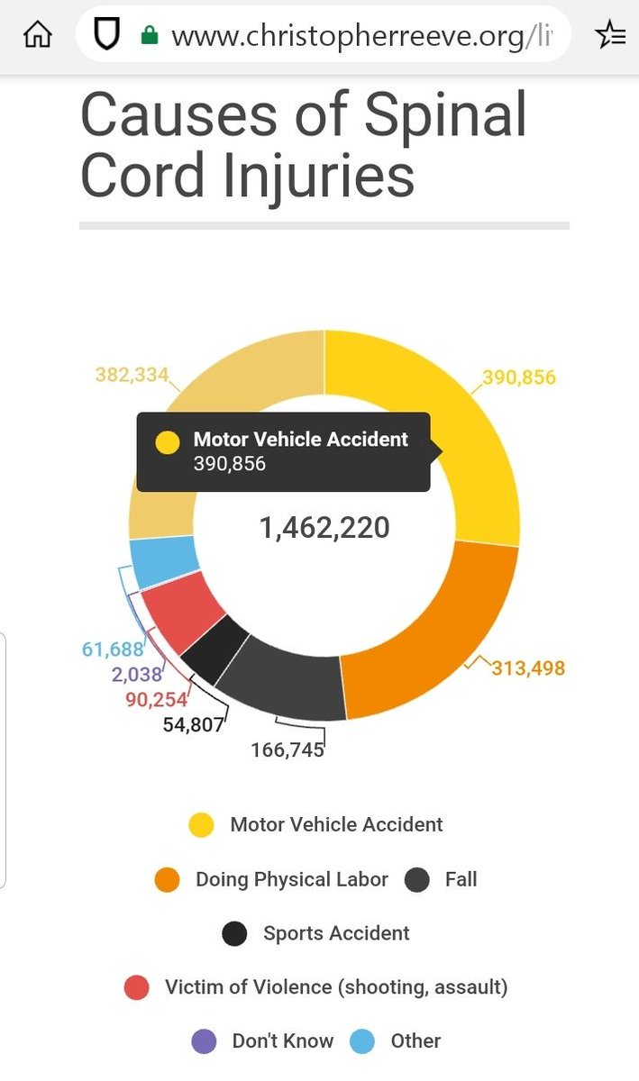 EthicalDriving's tweet photo. A 2013 study by the Christopher &amp; Dana Reeve Foundation found nearly 400,000 Americans are living with spinal cord injuries caused by crashes

https://t.co/Z0mWjf7bpj https://t.co/f7k2OoQfV9