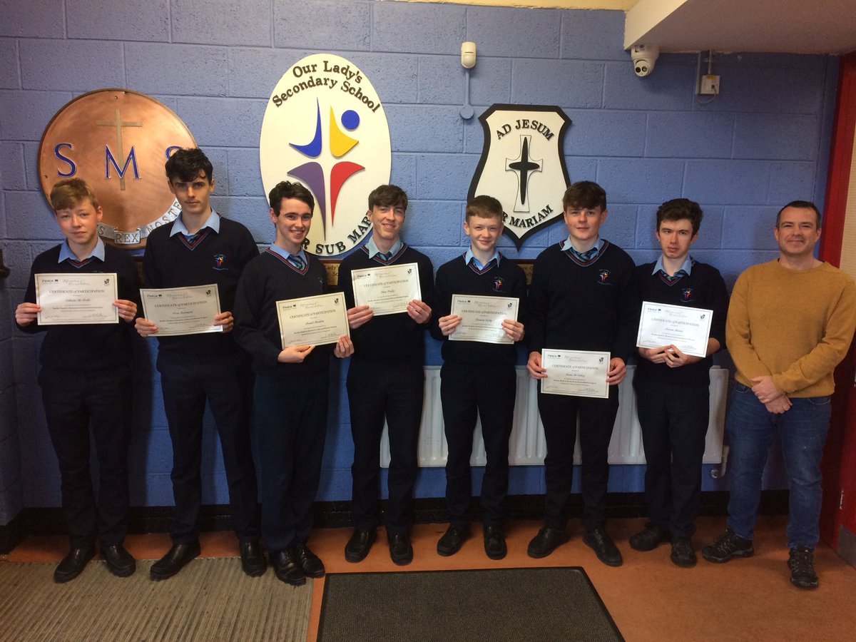 The final batch of our participants in the <a href="/BorderRoads/">Border Roads To Memories & Reconciliation</a> oral history project receive their certification. The interviews are accessible now via <a href="/BorderRoads/">Border Roads To Memories & Reconciliation</a> . Thanks to Project Leader David McMullan for his hard work over 6 months visiting the school to complete the project.