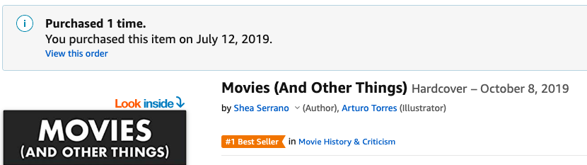 MrJustinGott's tweet photo. @SheaSerrano Read the email and clicked the link even though I already knew what I was gonna see... I already got you! Can't wait for Tuesday (and then Wednesday at Skylight!)! #NoRocks https://t.co/IkXQ2Loloq