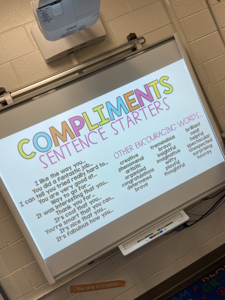kdhsmith85's tweet photo. We celebrated the end of our first writing unit today! My students published their writing on Google Slides. Other students read their stories and left compliments 🙌 #writersworkshop #rrechat #wisdgreatness  #googleslides https://t.co/uwb1NjppVD