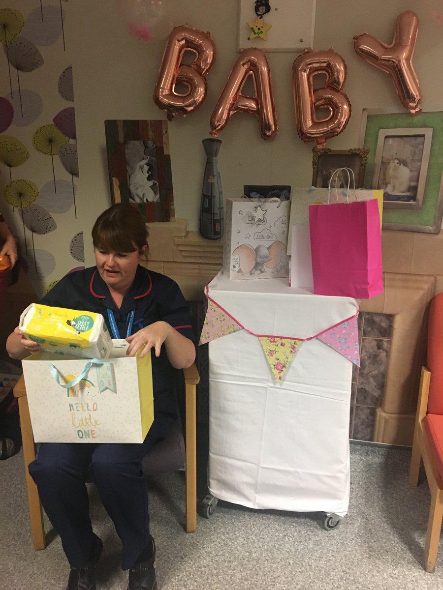 Ward_6_MRI's tweet photo. We had a lovely afternoon celebrating our matron Joanne’s baby shower.  We are all going to miss you while your off! @jowhit77 https://t.co/Wx512Cjq7z