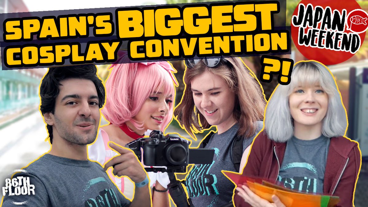 86thFloor's tweet photo. Join us for Spain's Biggest #Cosplay #Convention~! 🇪🇸
Duct taped luggage, HUGE group shots, confiscated deodorant, spiffy travelators - and a #CMV poem courtesy of Miranda😂
Watch our #VLOG from #JapanWeekend2019 here >>> https://t.co/sJsVsJoKqf⭐
#86thvlog #japanweekend https://t.co/jx5hRIM1kL