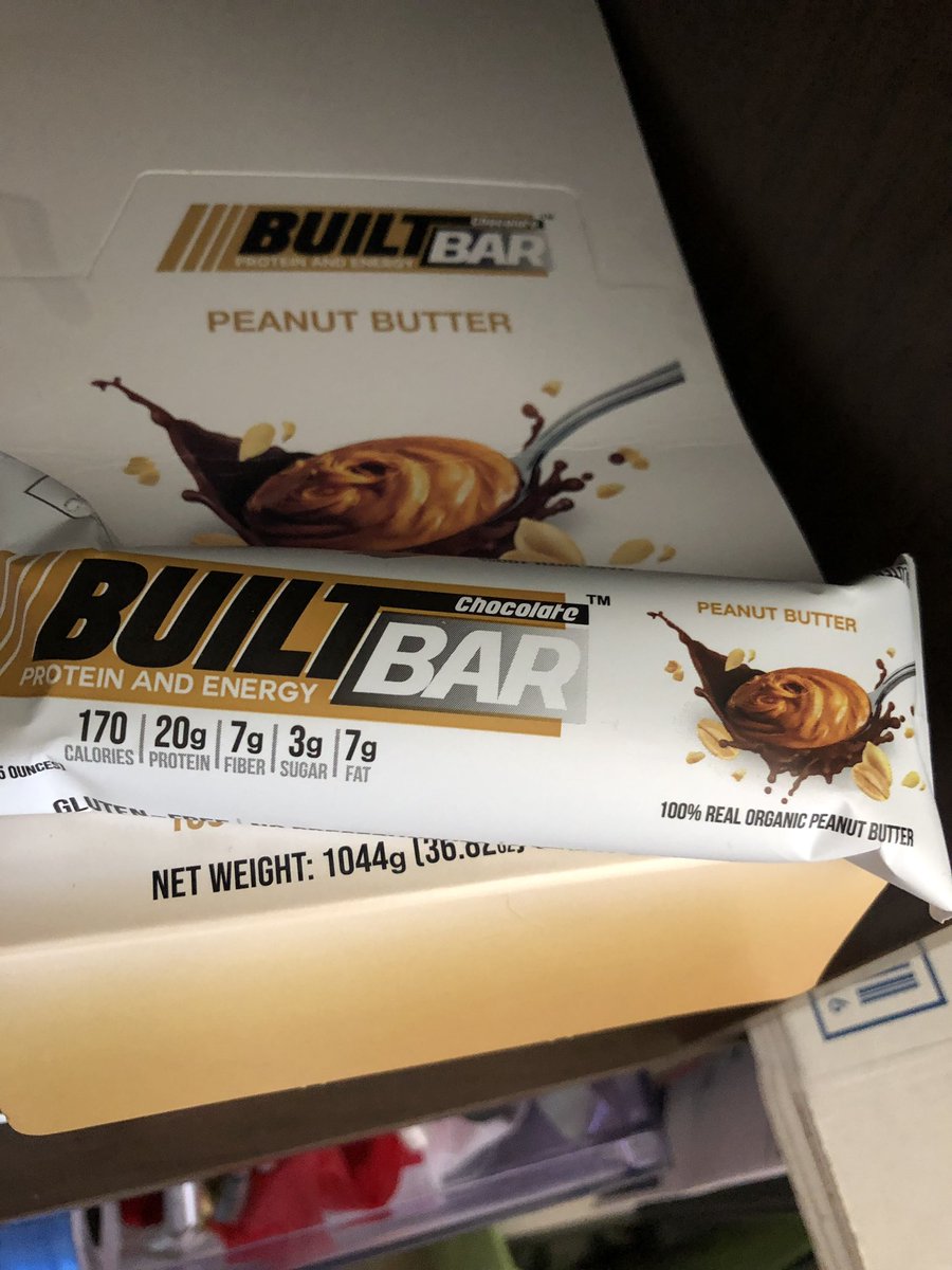KetoOver55's tweet photo. Just got my delivery of the new peanut butter @bar_built bars! They are good. More like a candy bar than protein bar. Still like the salted caramel the best though. #keto  #ketoover55 #ketoover50  #ketodiet #ketotransformation #ketoweightloss #ketorecipes #ketogenic https://t.co/sqYXKcqp9H