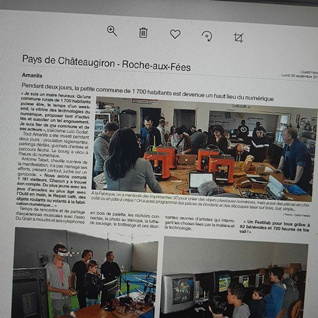 LaFabriqueRafCo's tweet image. Un bel article #OuestFrance sur la 2eme édition du #FestiLab 
urlz.fr/aGiO instagram.com/p/B3HncufoI8A/