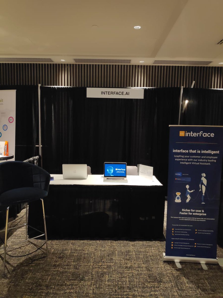 interfaceAI's tweet photo. Meet our experts @srinivasnjay and @bosepra at #CeleroConf2019 Technology Showcase area. Great audience and engaging sessions with CU leaders. Exciting Day2. #CreditUnion #InterfaceAI @AItransformation https://t.co/ZRe6aiQX3O