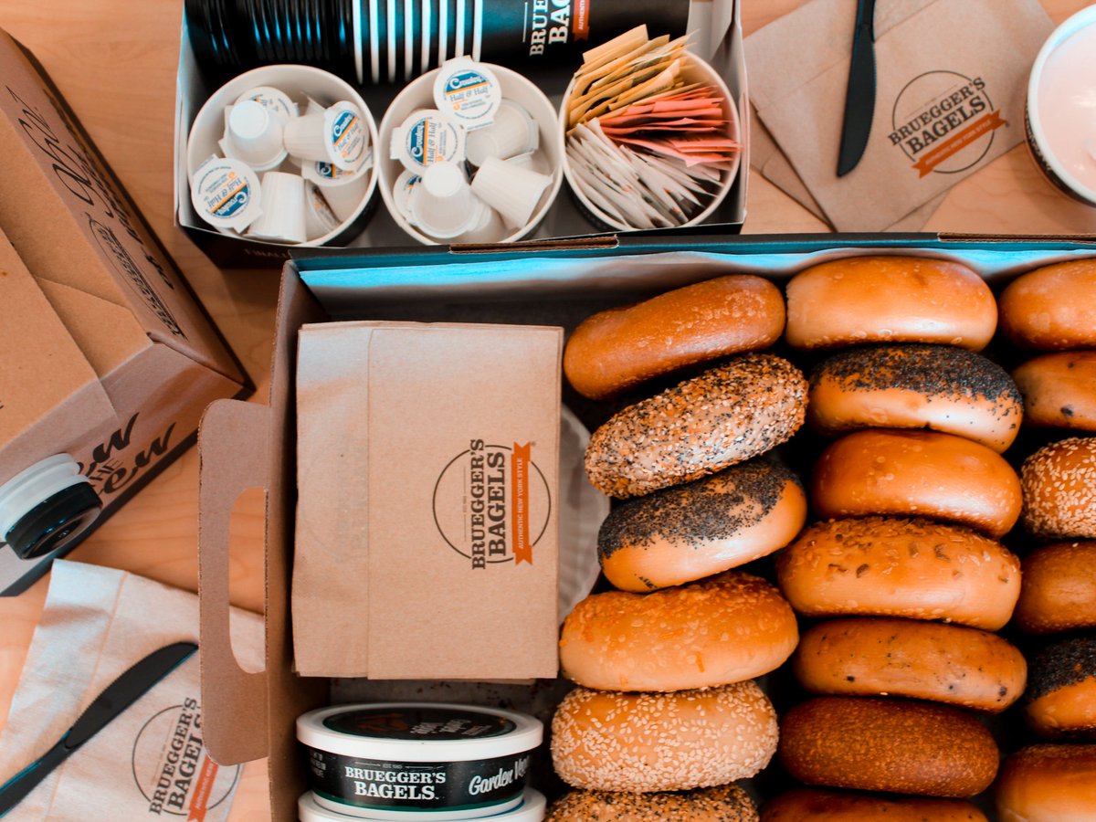 spmcomm's tweet photo. Wednesday's office hero is the one that brings @Brueggers to the office. Also known as the #MVB - Most Valuable Bagel. #SPMClient https://t.co/pCUzD7iXK3