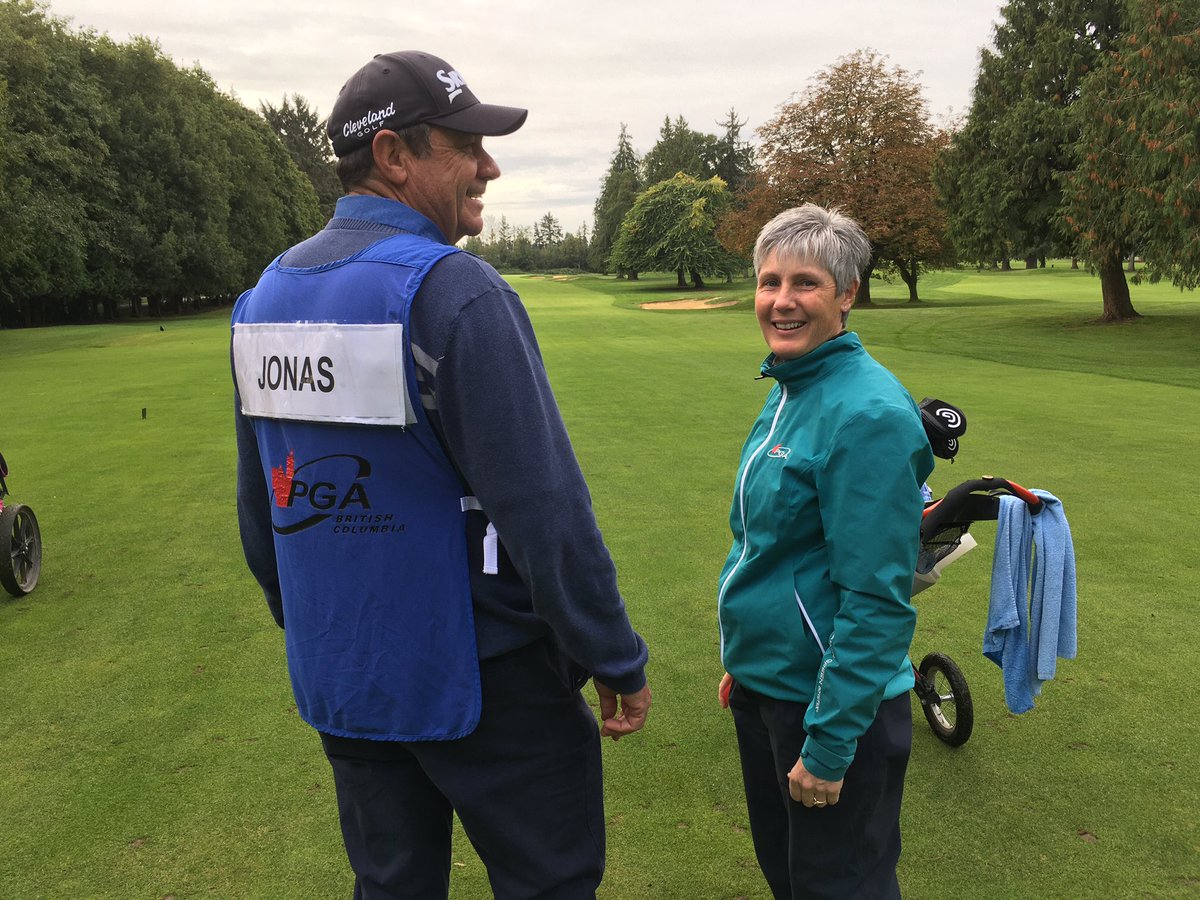 One Hall-of-Famer on the bag for another this morning <a href="/PointGreyGolf/">Point Grey Golf & CC</a> for the final round of our Women’s Championship presented by Dexim Golfwear!