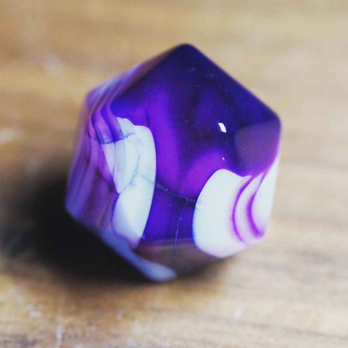 Which one do you prefer 😌 Purple agate. 
#dnd #dice #dicegoblin