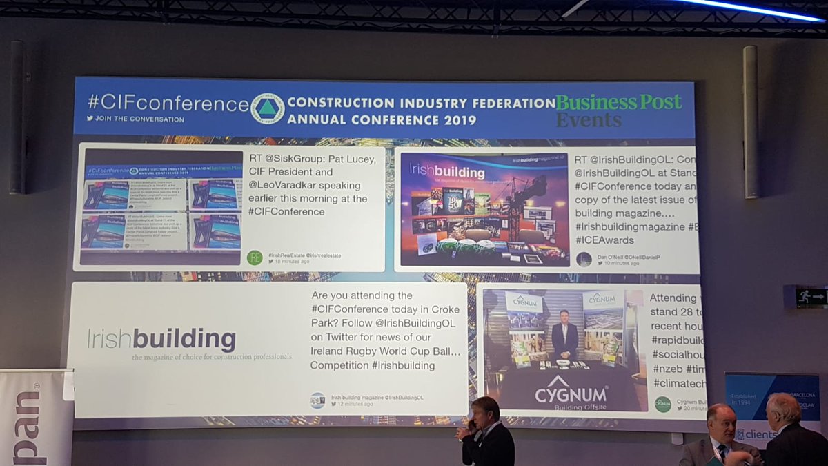 IrishBuildingOL's tweet photo. Great event! See you all again soon! #Irishbuilding #CIFConference https://t.co/uuuEeIRh9S