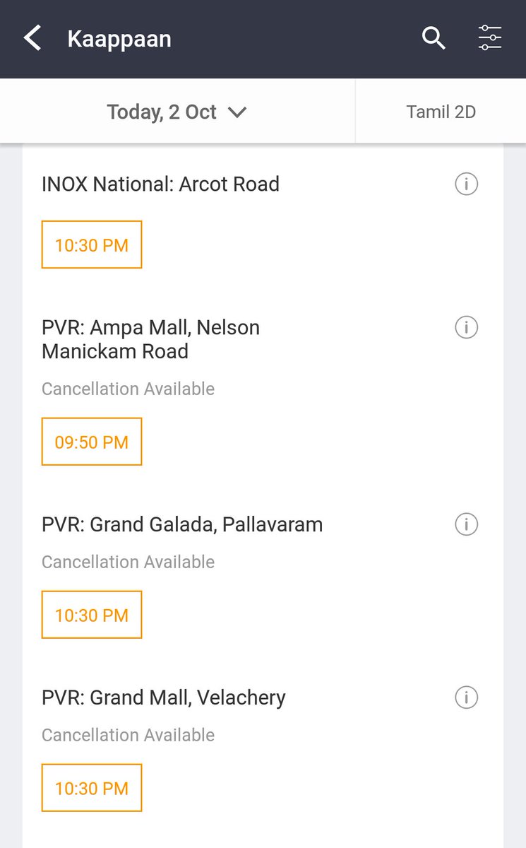 KollywoodCinima's tweet photo. #Kaappaan All Red in 3rd Week. People Love the Content. Real blockbuster Hit

@bookmyshow Night Show - Housefull 

#KaappaanPeopleFavoriteMovie #KaappaanMegaBlockbuster 

@anavenkat @Suriya_offl @Mohanlal @arya_offl @sayyeshaa @LycaProductions @SuriyaFansClub 

#Kollywoodcinemaa https://t.co/JPCCuaQIVq
