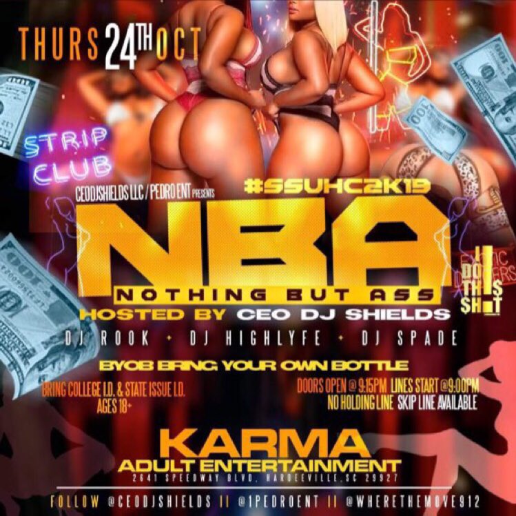 SavDjHighLyfe_'s tweet photo. #SSU HOMECOMING WEEK🥶🥶🥶 event has officially dropped !! 
🔘8.24 - #NBABash  18+ 🍑👯‍♀️ @Karma Ent (Strip Club) 🔘8.25 - Models &amp; Bottles #AllBlackAffair (@SaucySantana_ ) ♠️ @ 1308 🔘 
LADIES 🆓 TICKETS ONLINE
Tickets 👉🏽 https://t.co/TbusMWFxJo 👈🏽 #SSU23 #SSU22 #SSU21 #SSU20 https://t.co/Q3Mru8qNOA