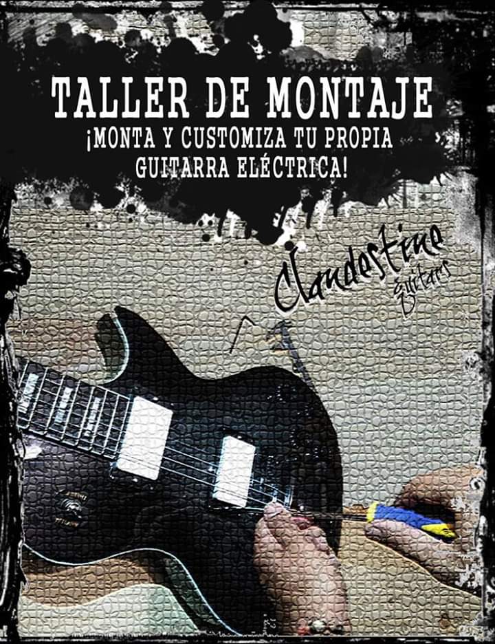 ClandestineCorp's tweet photo. Hola Clandestinos! 
Os traemos la 5ª edición de los talleres de montaje y ajuste de guitarras y bajos eléctricos!
Las fechas para el taller son 15, 16, 17 nov 2019.
Realiza Tu reserva y encuentra la información en  https://t.co/9jkvJUr0Un o contactanos por nuestras redes. https://t.co/obFNEUkobk