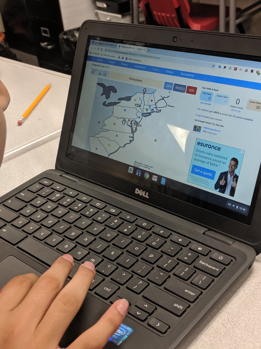 ElizabethK_88's tweet photo. @HumbleISD_WMS students in Mr. Lofton, Mr Russell, and Mr Martinez's classes used the Chromebooks today to play a review game that was CREATED four years ago by a former @HumbleISD_WMS now @HumbleISD_SCHS student! #bethelight #becausestudents #leavealegacy https://t.co/3zKhS4CD04
