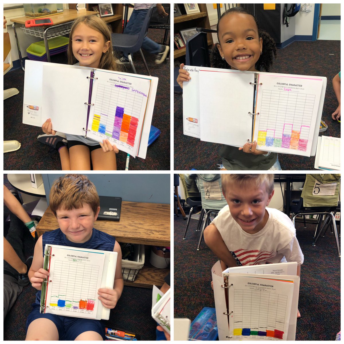 These kiddos earned their stripes for the month of September!