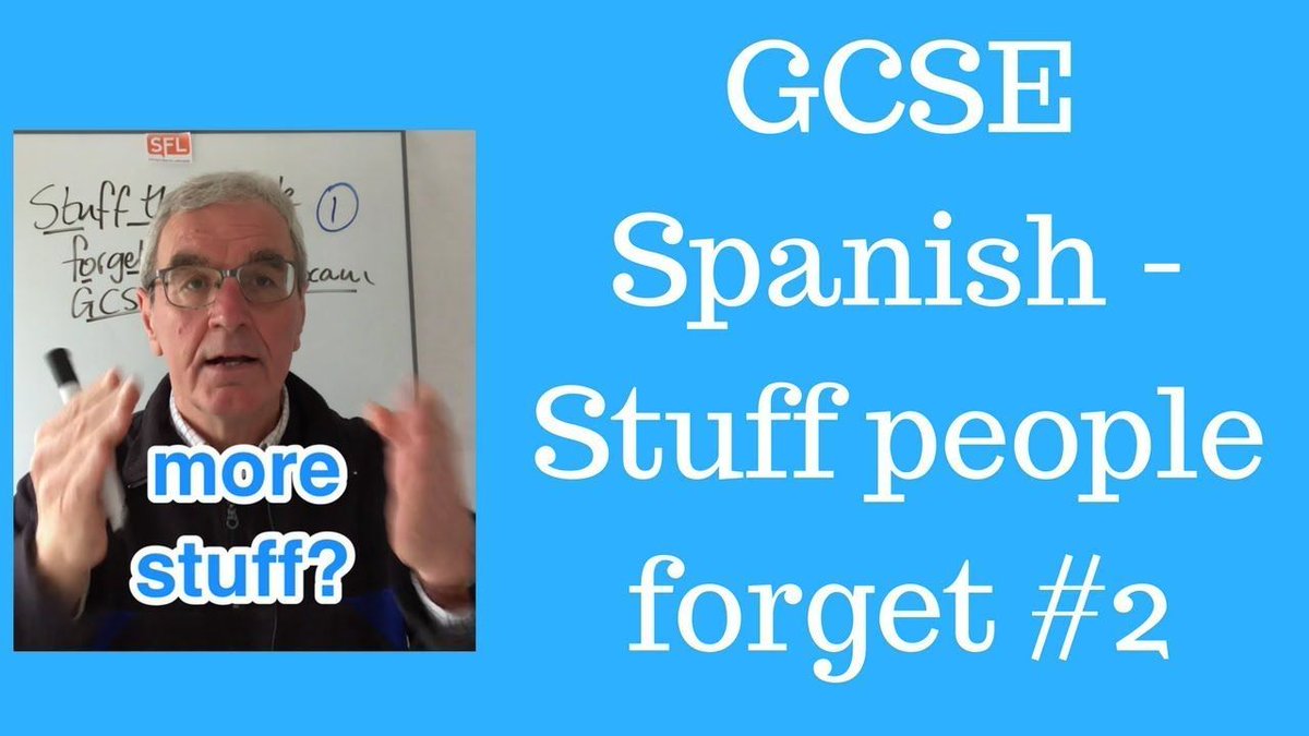 GcseSpanish's tweet photo. Spanish GCSE revision | Stuff students forget #2 https://t.co/ZqC6ZRO9He https://t.co/0NLb1MvsCF