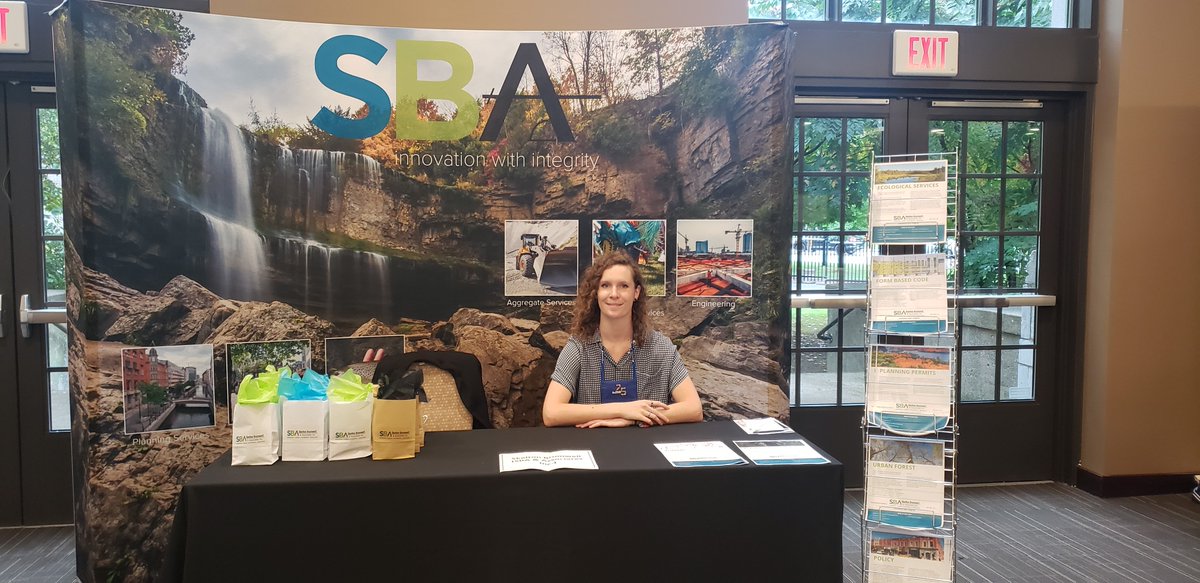 SkeltonBrumwell's tweet photo. Chatting with fellow planners at the #OPPI19 #beyond25 conference at the Beanfield Center Toronto https://t.co/i95KXY1AWL