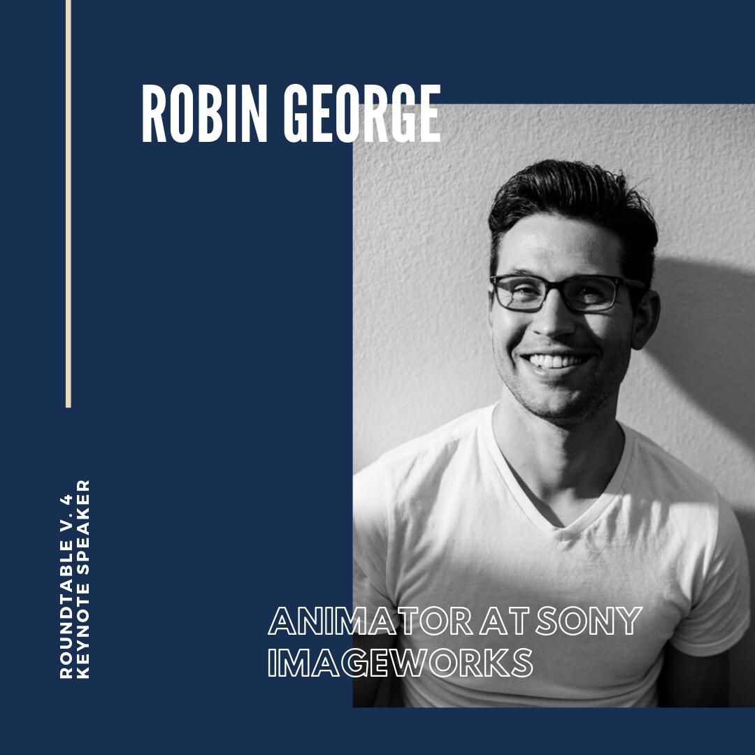 roundtableSAU's tweet photo. KEYNOTE SPEAKER ANNOUNCEMENT:
Robin George will be joining us at #Roundtable2019 and talking about everything animation.
He graduated from @SAUSVAD with a degree in character animation and currently is working at Sony Imageworks on a film called Mitchell's vs The Machines. https://t.co/xZbfpQYKGA
