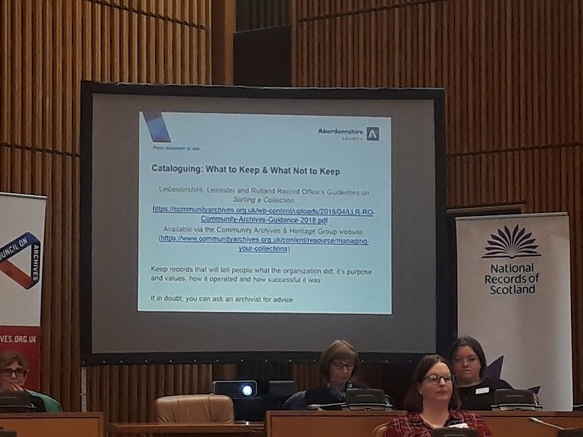 NatRecordsScot's tweet image. Thanks to everyone who came to our #CommunityArchives event today, in partnership with @ScotsArchives @AbdnArchives and @SCC_Aberdeen to meet our archivists and learn more about conservation, storage, data protection and digitisation. Our next workshop is in Oban on 23 October.