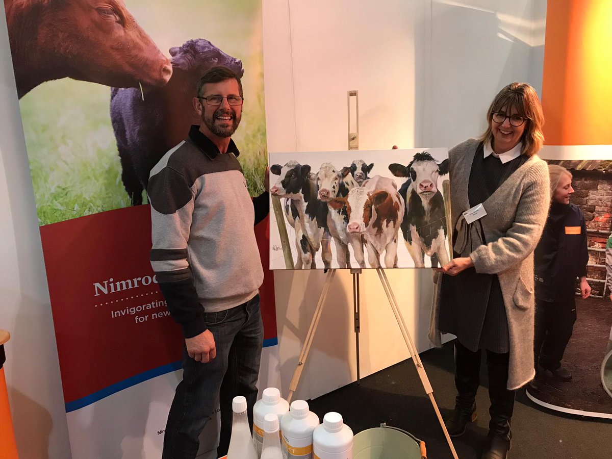 SelektSystem's tweet photo. Congratulations to Robert Smith our lucky winner from Tibbs &amp; Simmons Vets who takes this gorgeous print back to Bristol! #selekt_system #swdairyshow @WendyDarker #rehydrationsaveslives #dairycows 🐄 https://t.co/fvlDRBW61I
