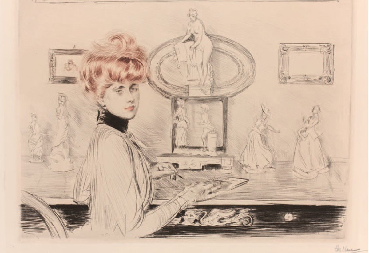 La société des @AmisDeProust a acquis aujourd'hui à @Drouot une pointe-sèche de Paul César Helleu, peintre ami de Proust. Cette œuvre vient enrichir les collections de la Maison de Tante Léonie, à @ICombray drouot.com/lots/10736626?…