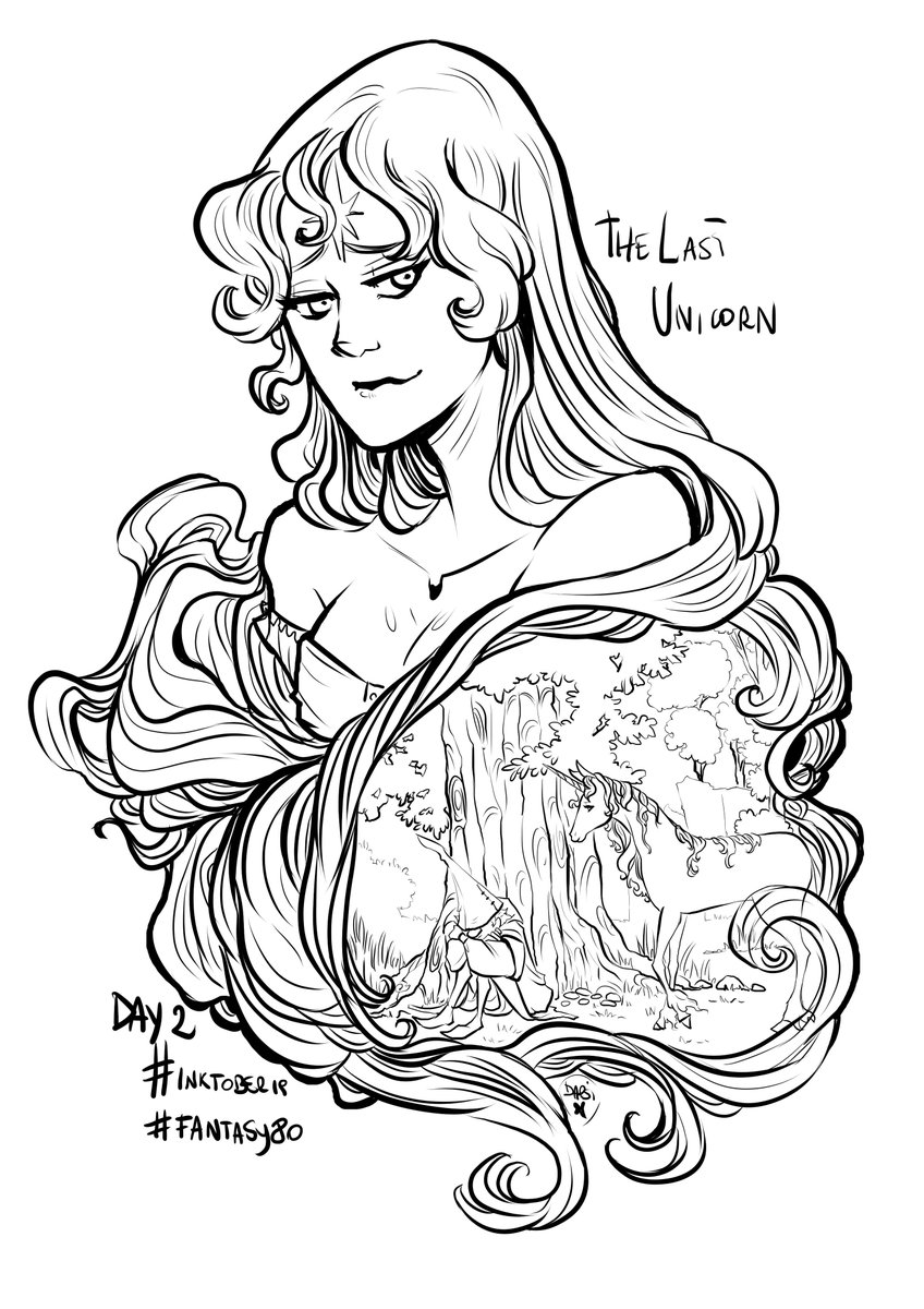AlexielApril's tweet photo. day 2,i love this movie,it's so melancholic and beautiful
๐คyou can find the sketches on my patreon, https://t.co/AhunUUm15j
#Inktober2019 #Inktober #fantasy80 #illustration #TheLastUnicorn https://t.co/C21NaeytSA